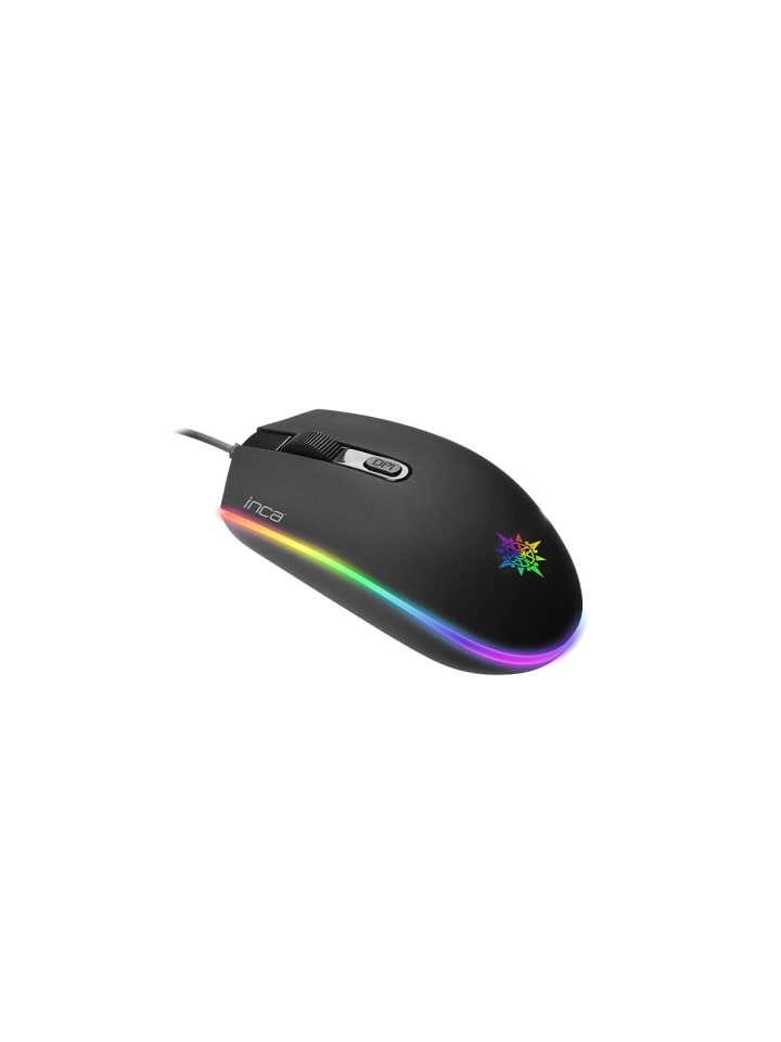 Inca Inca IMG-GT13 PRO Optisch Gaming Maus Mouse 1200 DPI RGB-Logo-Effekt in Schwarz günstig kaufen onesize