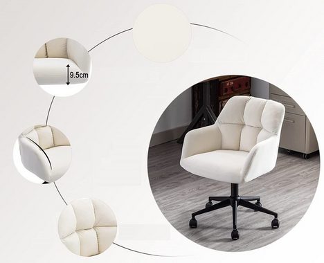 WAHSON OFFICE CHAIRS Bürostuhl Samt Bürostuhl Schreibtischstuhl Drehstuhl