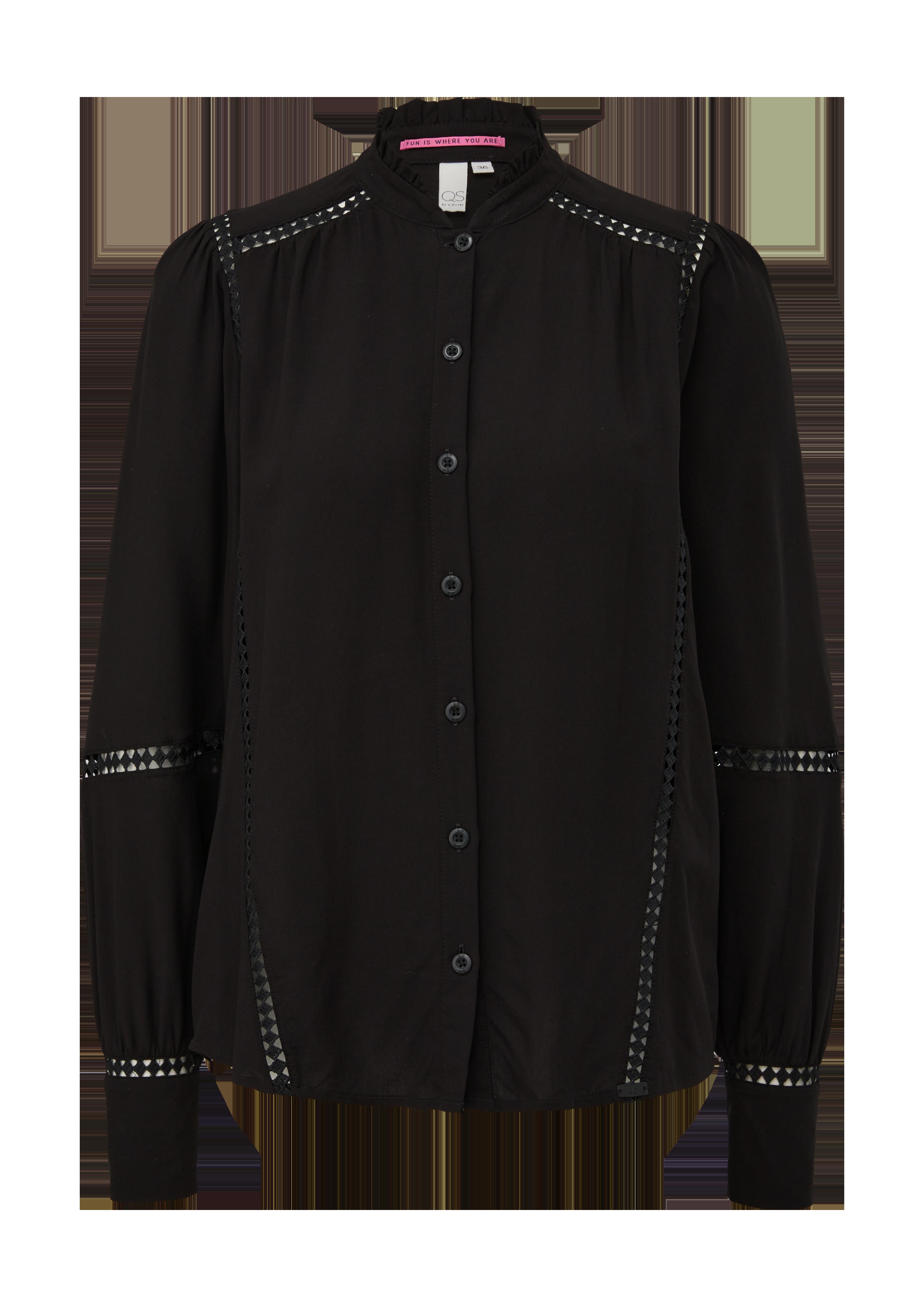Viskosebluse mit Lochstickerei  2124591-9999