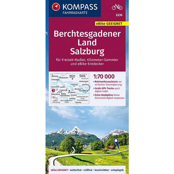 KOMPASS FAHRRADKARTE BERCHTESGADENER LAND - Fahrradkarte