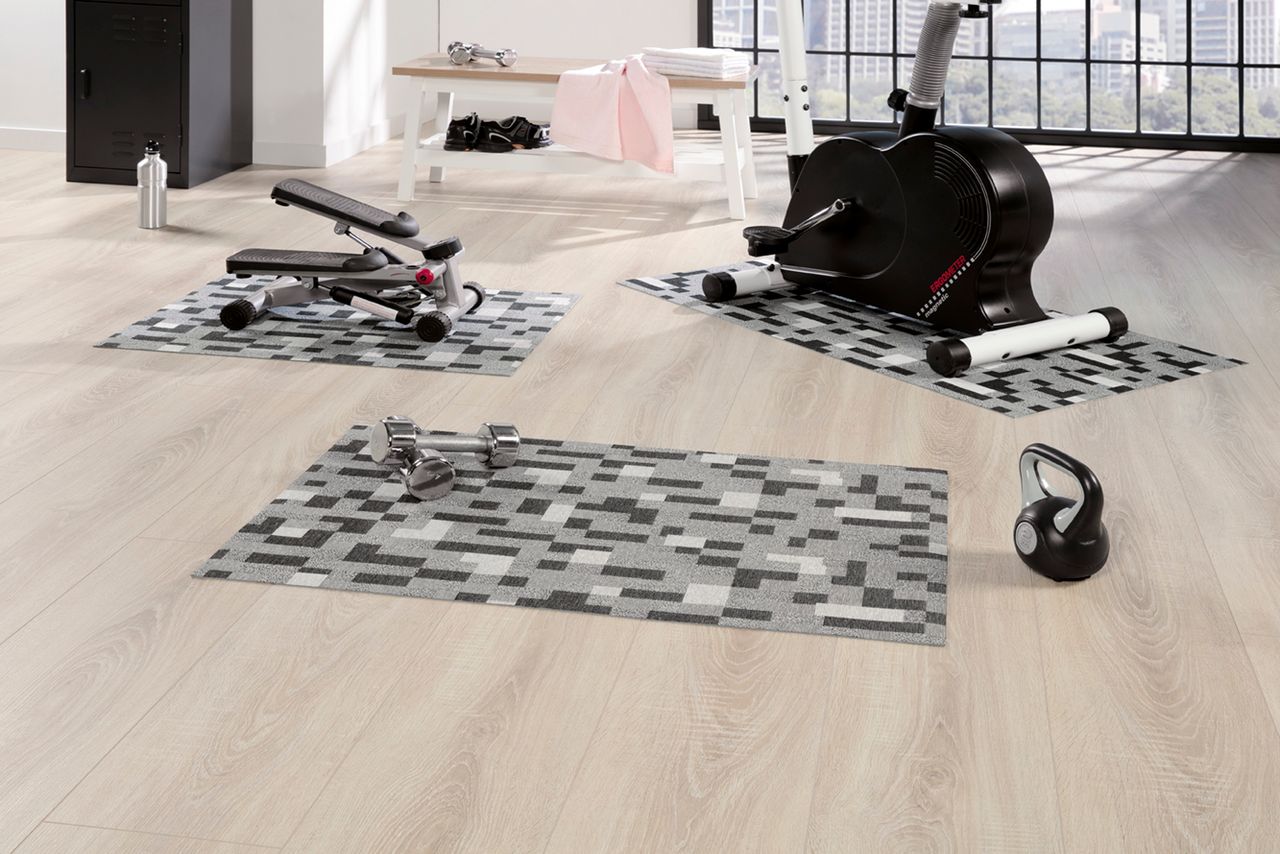 Schütte Peyer Syntex Mira Jacquard Teppich Rieti Farbe Anthrazit 80 x 150 cm