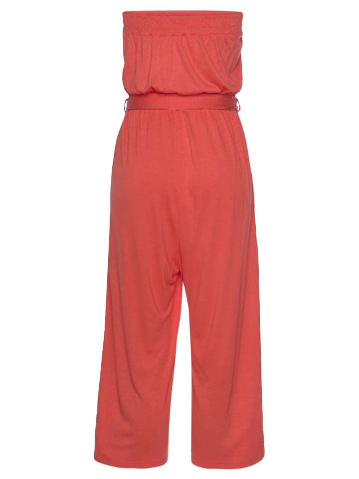 LASCANA Culotte-Overall in koralle günstig kaufen