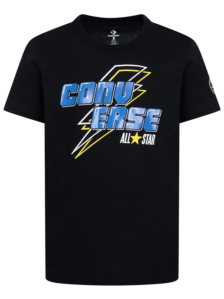 Converse Shirt in Schwarz/ Blau günstig kaufen