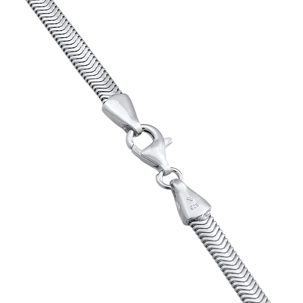 KUZZOI KUZZOI Collier Hommes épi de maïs Chunky Chain en argent sterling 925 collier