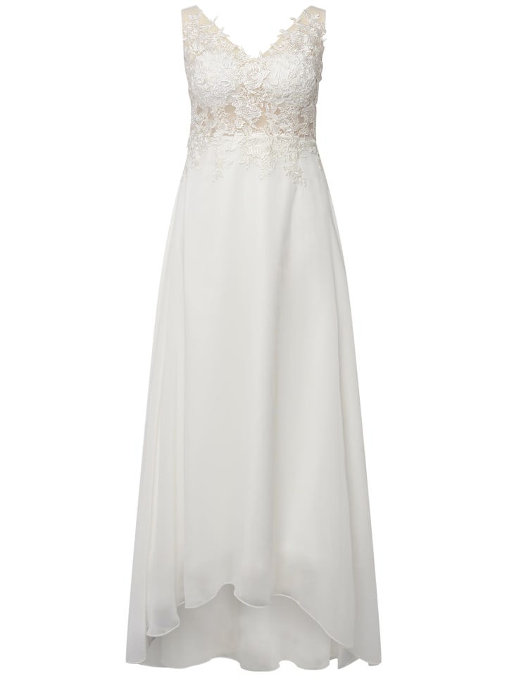 Ulla Popken Brautkleid in offwhite günstig kaufen 48 - Normalgröße