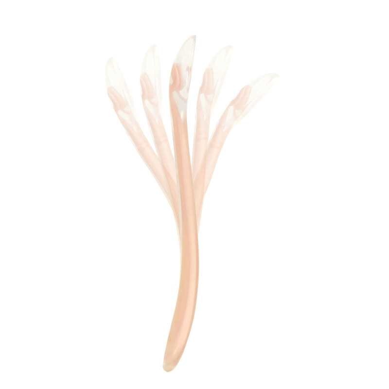 Lot de 5 cuillères silicone 1er âge multicolores Babymoov
