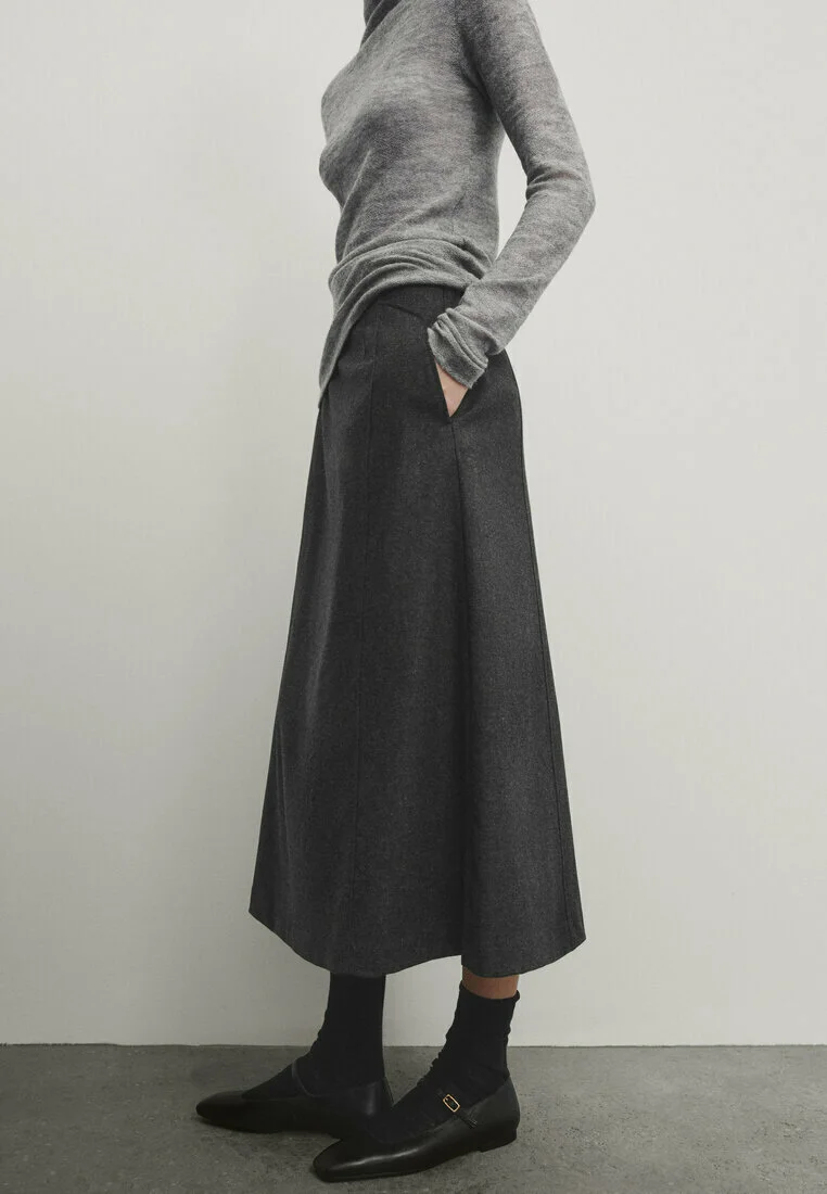 Massimo Dutti COOL - Falda evasé