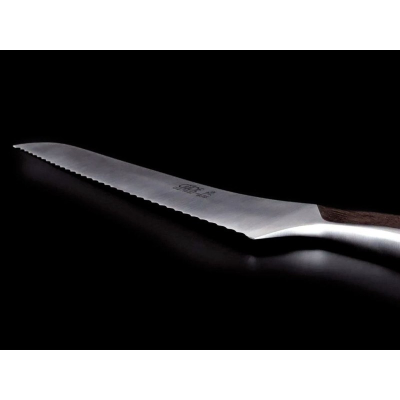 Gude Synchros mit Eichenholzgriff, 32 cm Brotmesser.