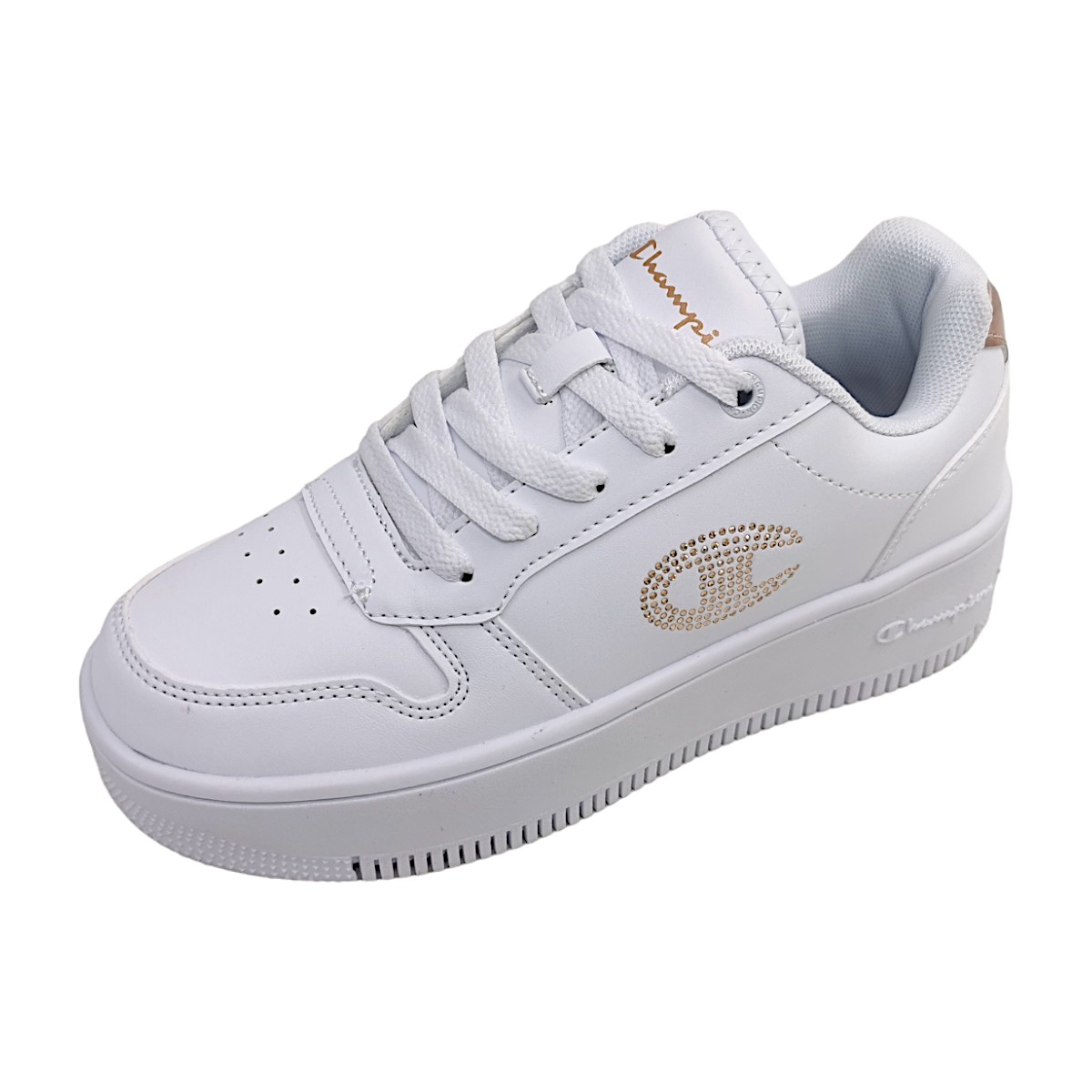 Champion REBOUND PLATFORM GLITTER S32872-CHA-WW008 Weiß WW008 WHT/ ROSE GOLD