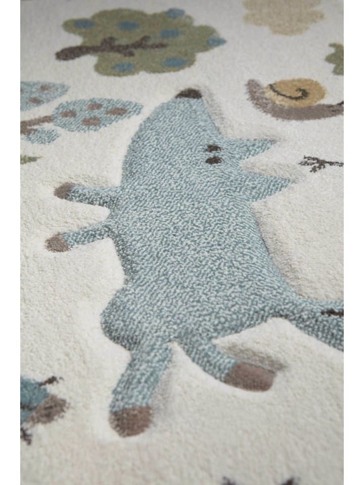 Sigikid Kinderteppich Forest in weiß/blau günstig kaufen
