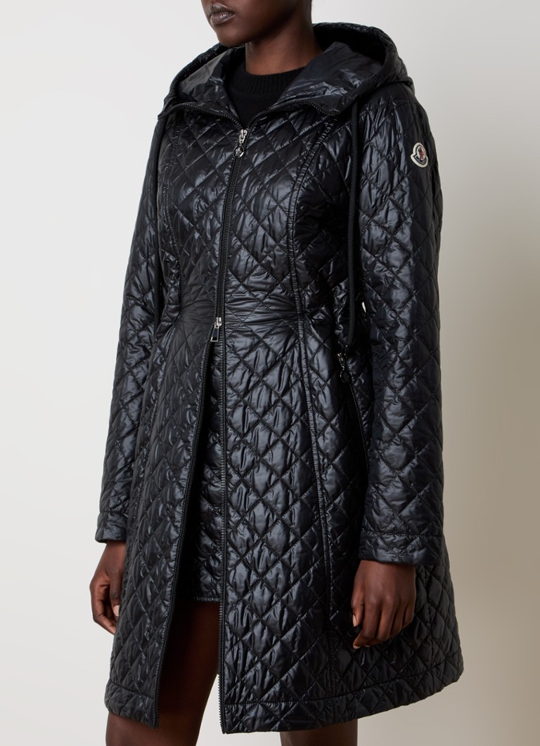 Giacca imbottita Moncler Bagnac con imbottitura in piuma e motivo trapuntato.