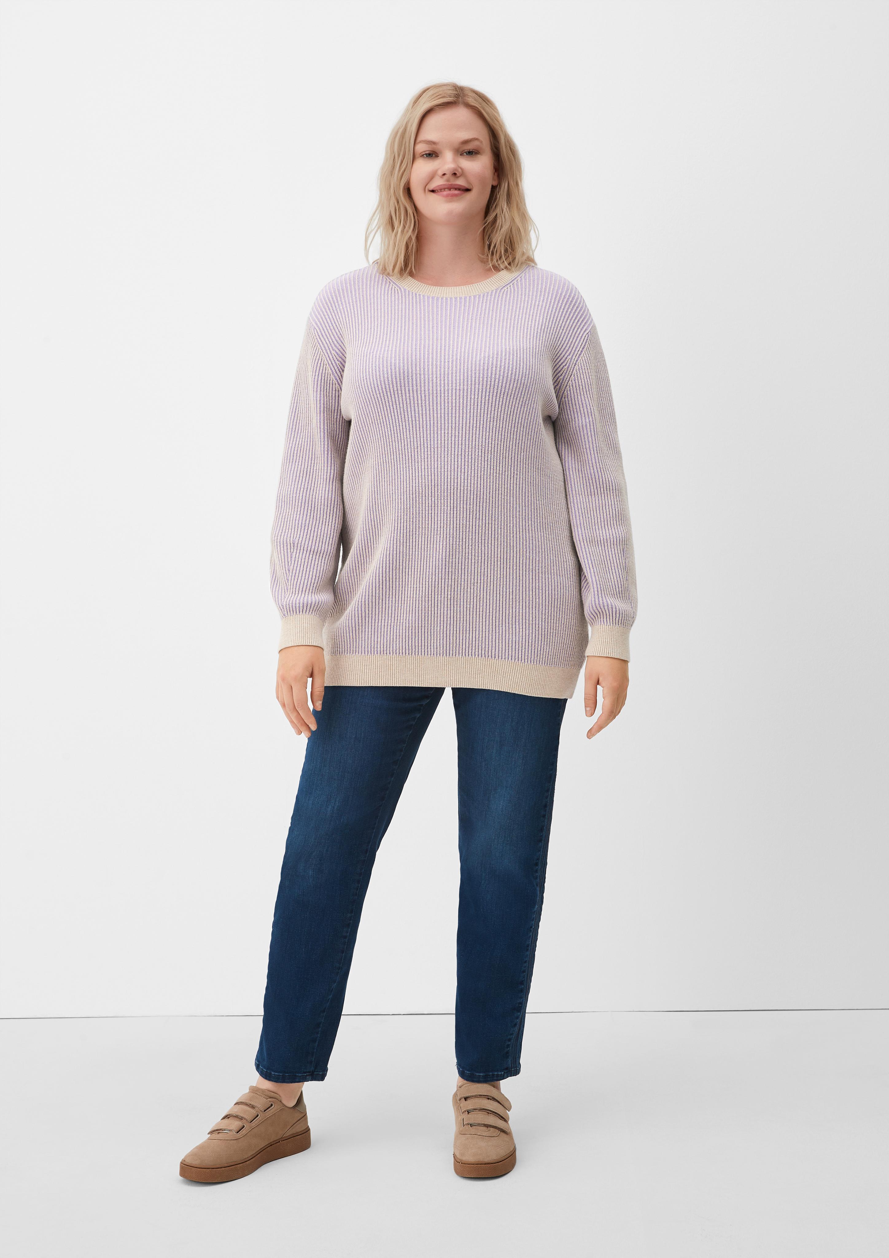 Feinstrickpullover mit V-Neck  2122009-47W1