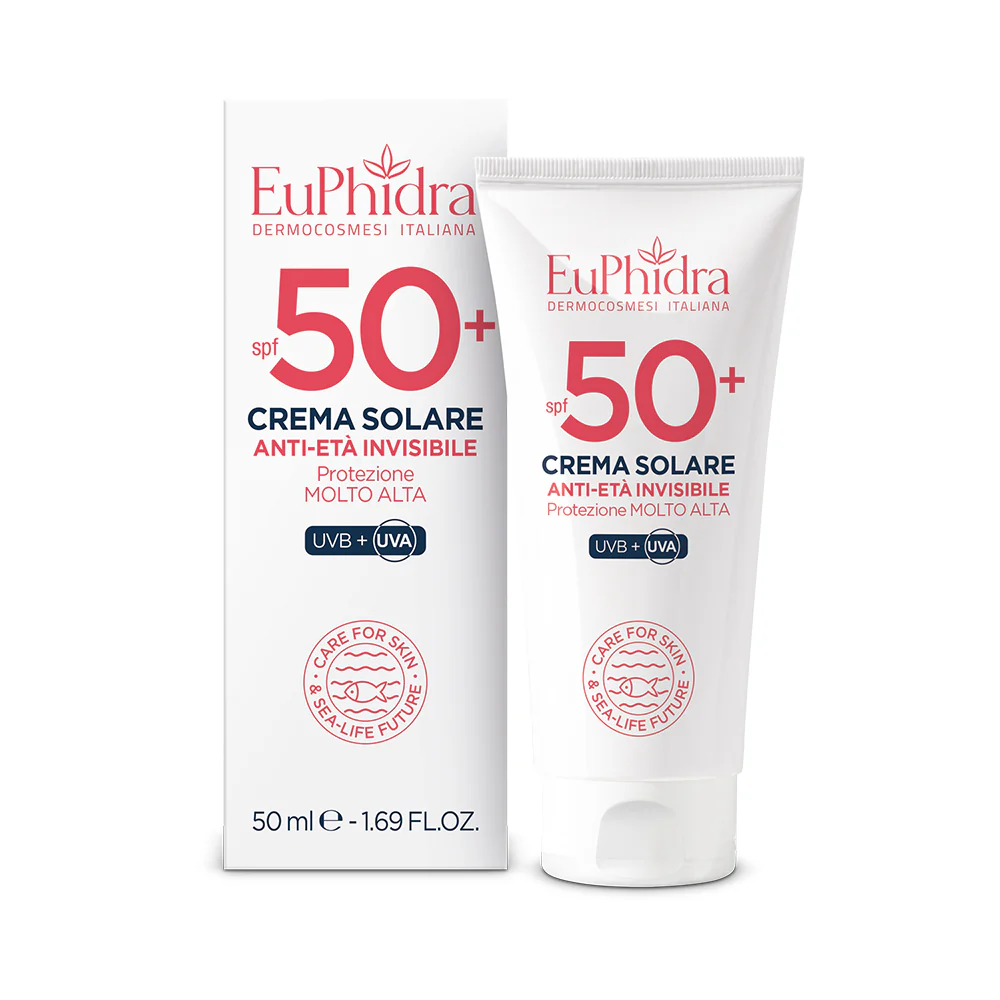 Nevidljiva krema za sunčanje protiv starenja SPF50+ - Visoka zaštita od sunca za lice.