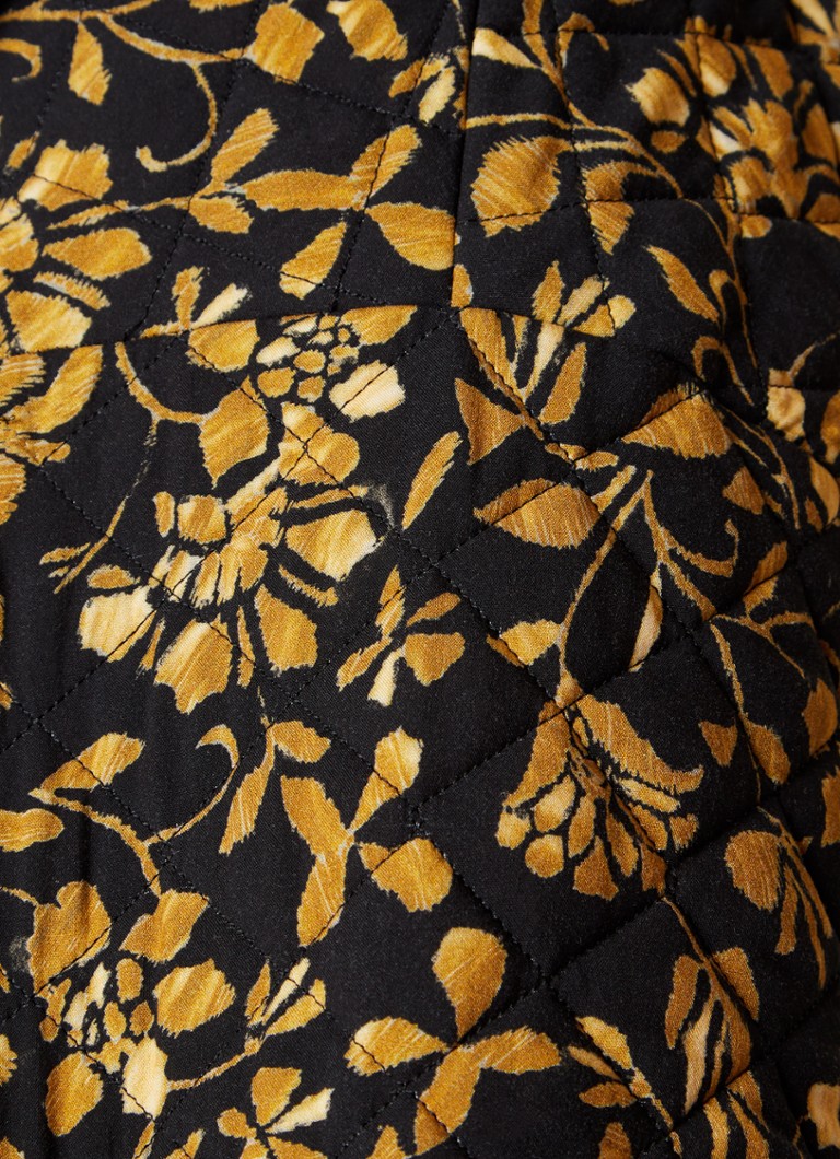 Jachetă Penn & Ink cu imprimeu floral și curea