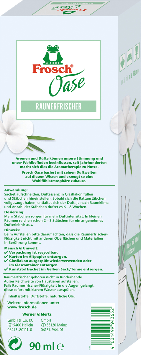 Duftstäbchen Raumerfrischer Creme Spa, 90 ml
