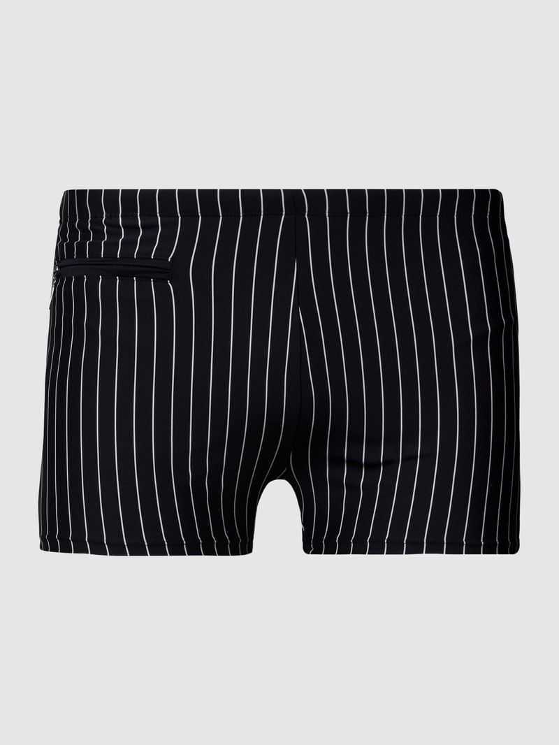 Badehose mit verschließbarer Tasche in schwarz