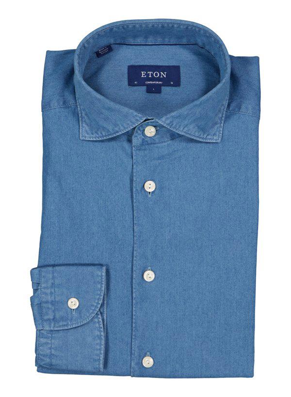 ETON, Hemd, Contemporary Fit, Baumwolle, hellblau
