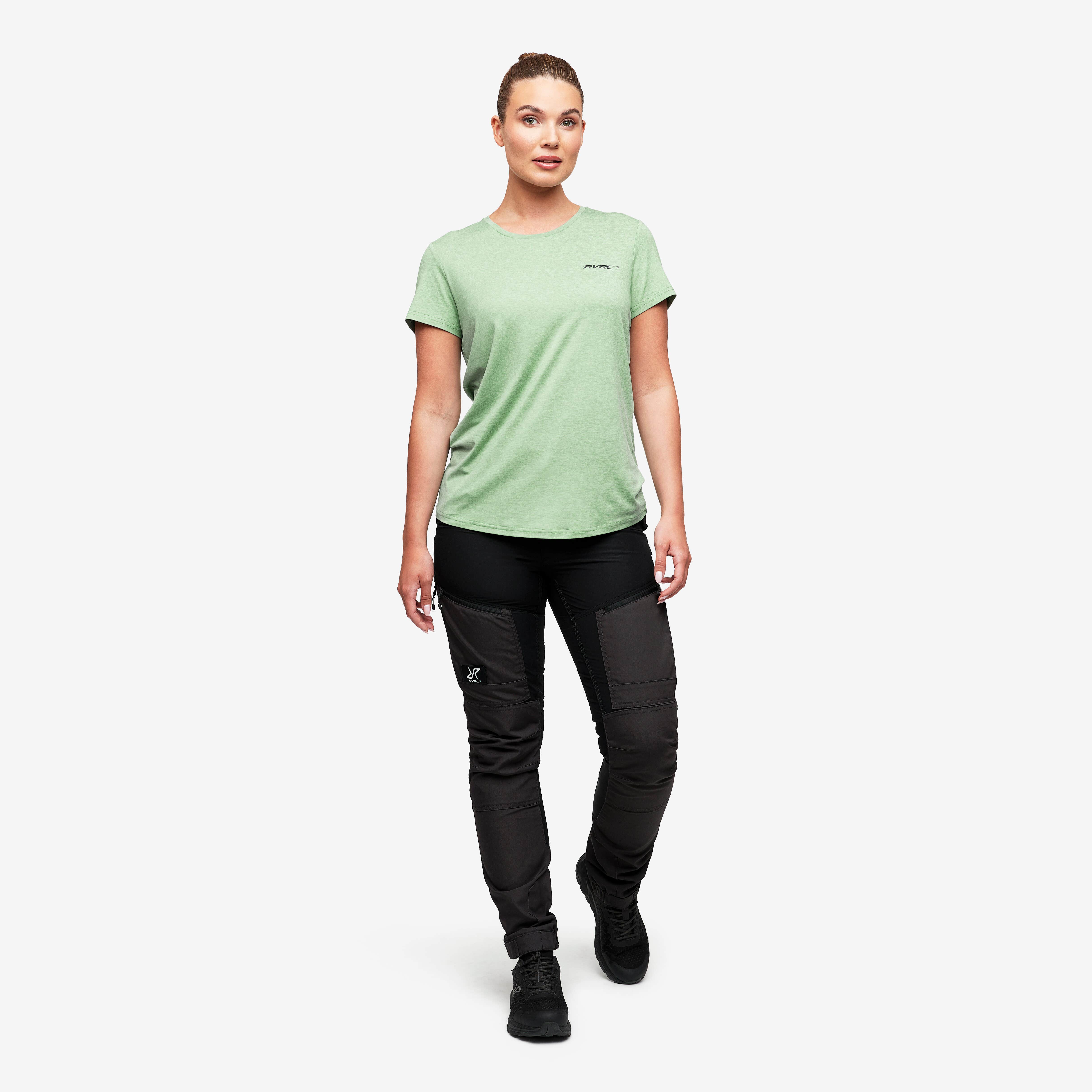 Vagabond Tee Femme Malachite Green Melange