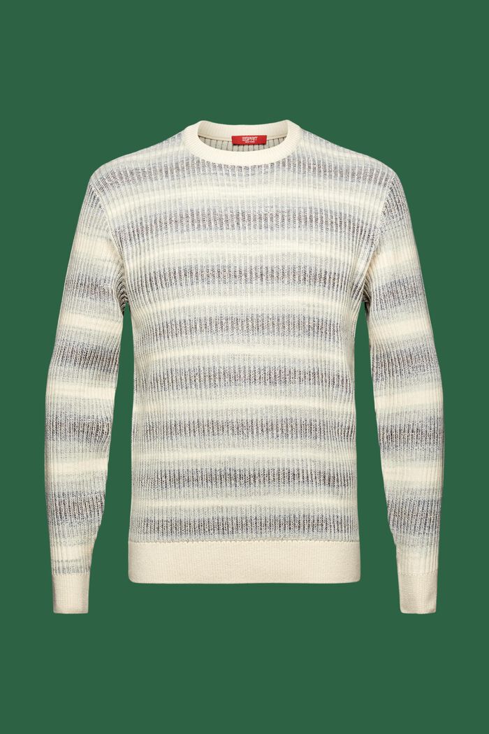 Rundhals-Pullover aus Rippstrick