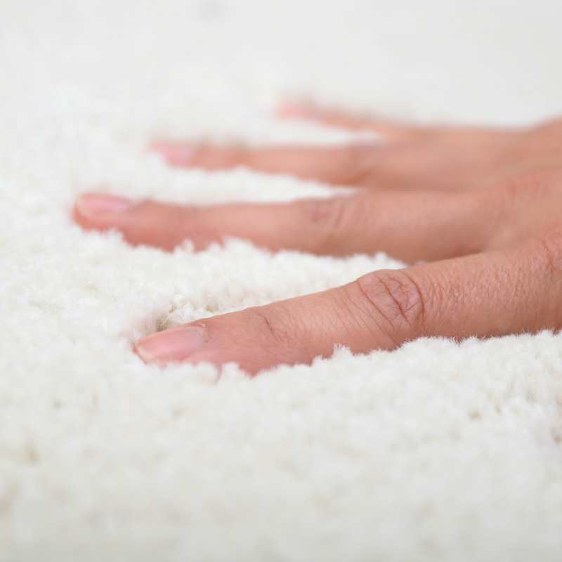 Tapis aspect laine matière recyclée KUSUMI