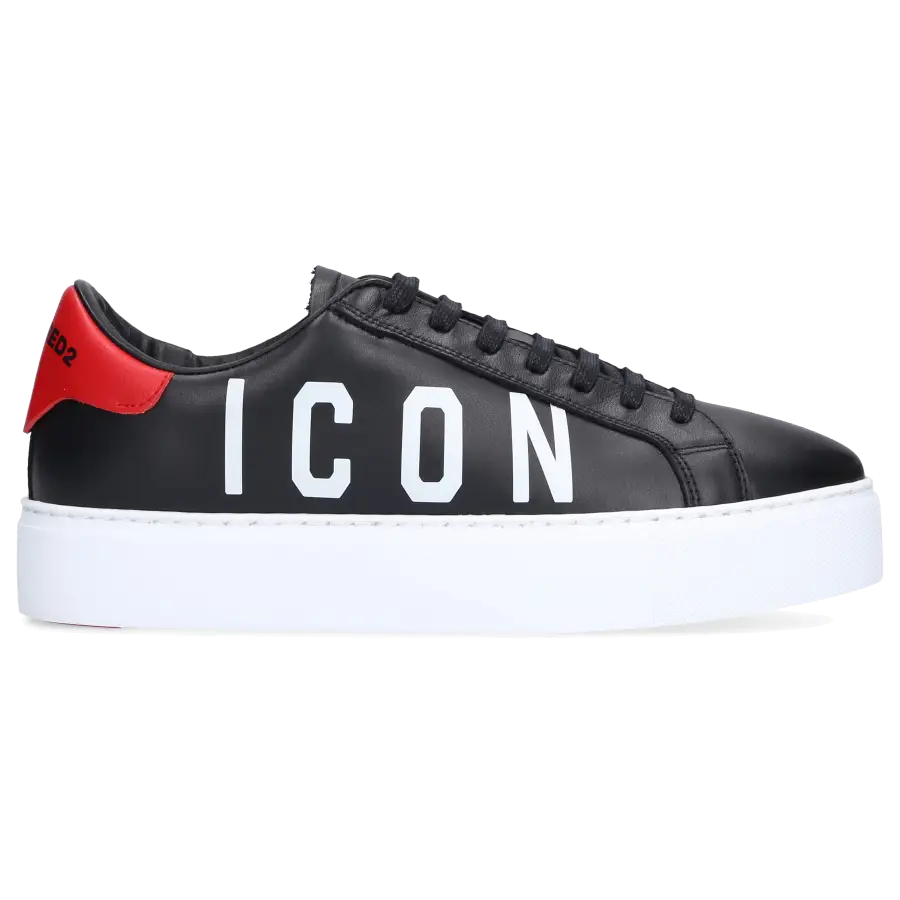 Dsquared2 - Sneaker low NEW TENNIS Kalbsleder - schwarz