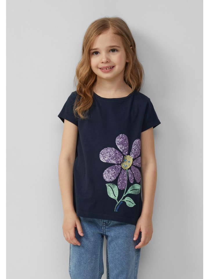 s.Oliver T-Shirt kurzarm in Blau günstig kaufen