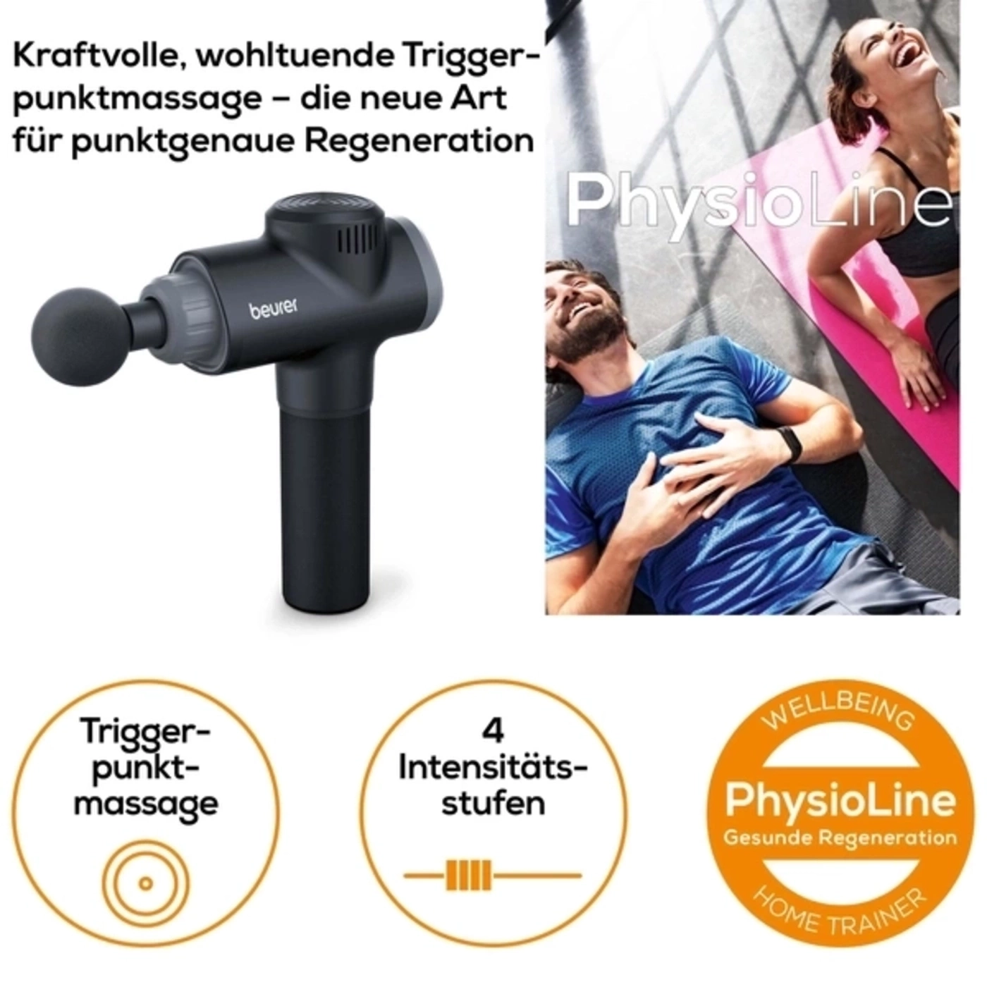 Bundle - MG 180 Massage Gun Muskelmassagegerät & Infrarot-Wärmestrahler IL 50-Unsere Massage- und Wärmeoffensive