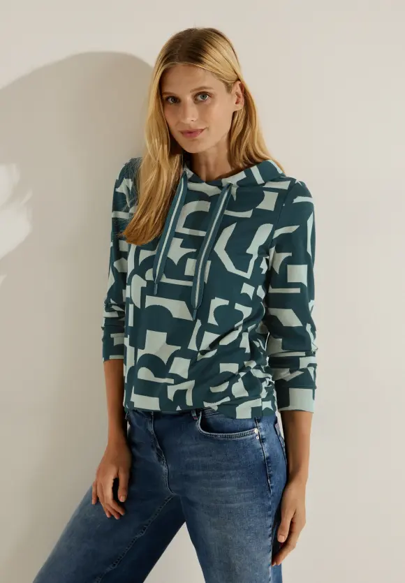 CECIL Kapuzenshirt mit Print