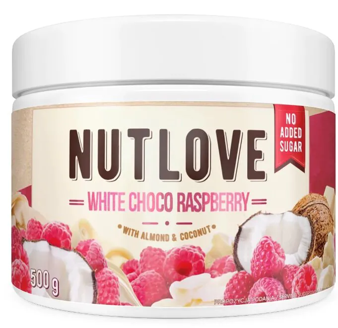 Allnutrition Nutlove Hvid Chokolade Hindbær - fløde 500 g