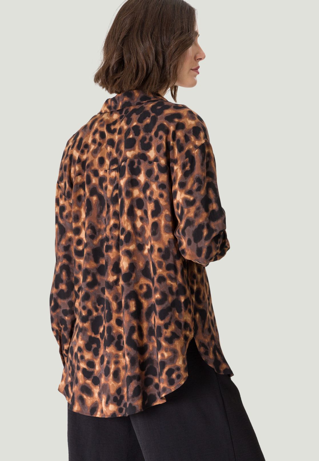 Bluse mit Leoprint