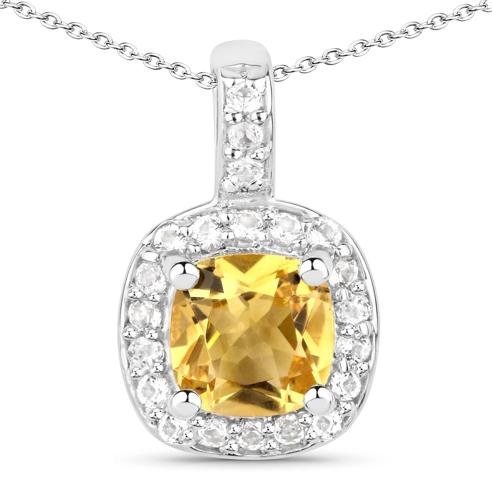 Rafaela Donata Chaîne Argent sterling Citrine en Argent Bijoux