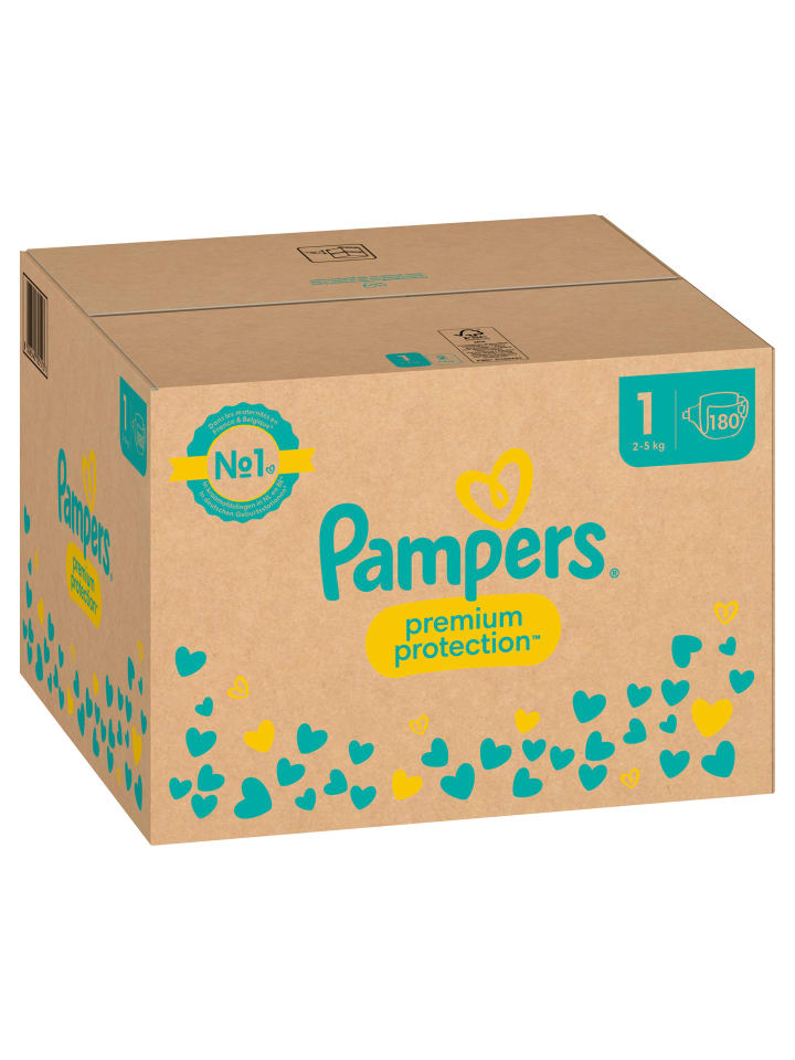 Pampers Pampers Premium Protection Größe 1, 180 Windeln, 2kg-5kg günstig kaufen 1
