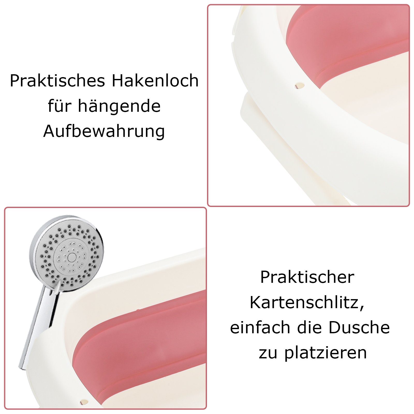 Clanmacy Babybadewanne Babywanne Baby Badewanne Kinder Babybadewanne Faltbare Babywannen