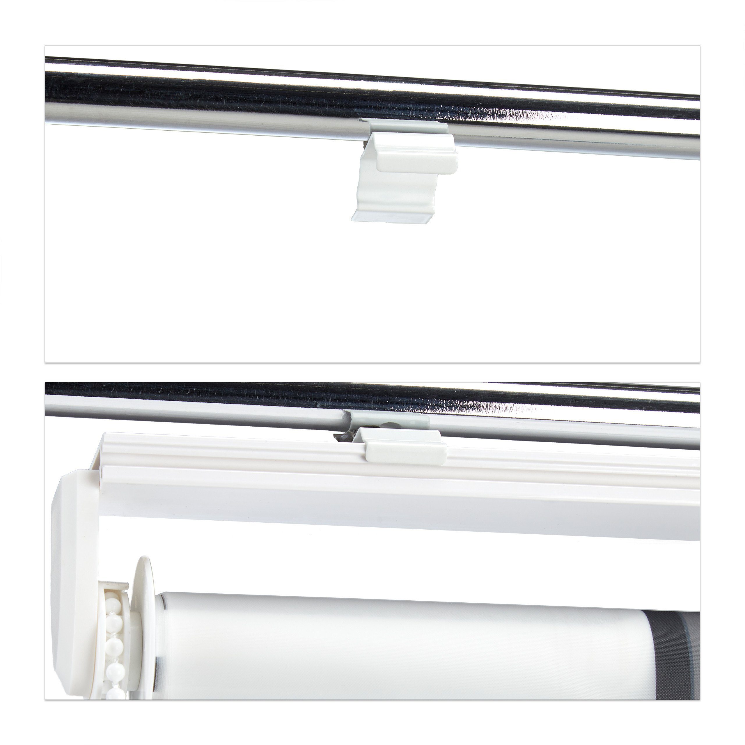 relaxdays Duschrollo Duschrollo SQUARE Breite 60 cm, 60x240cm