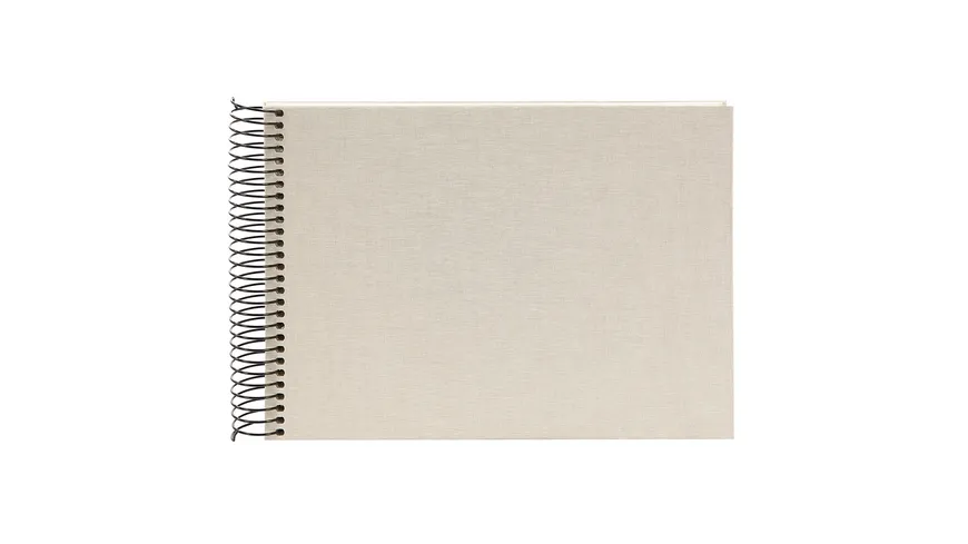 goldbuch Spiralalbum Bella Vista sandgrau 24x17 cm mit 40 weiße Seiten