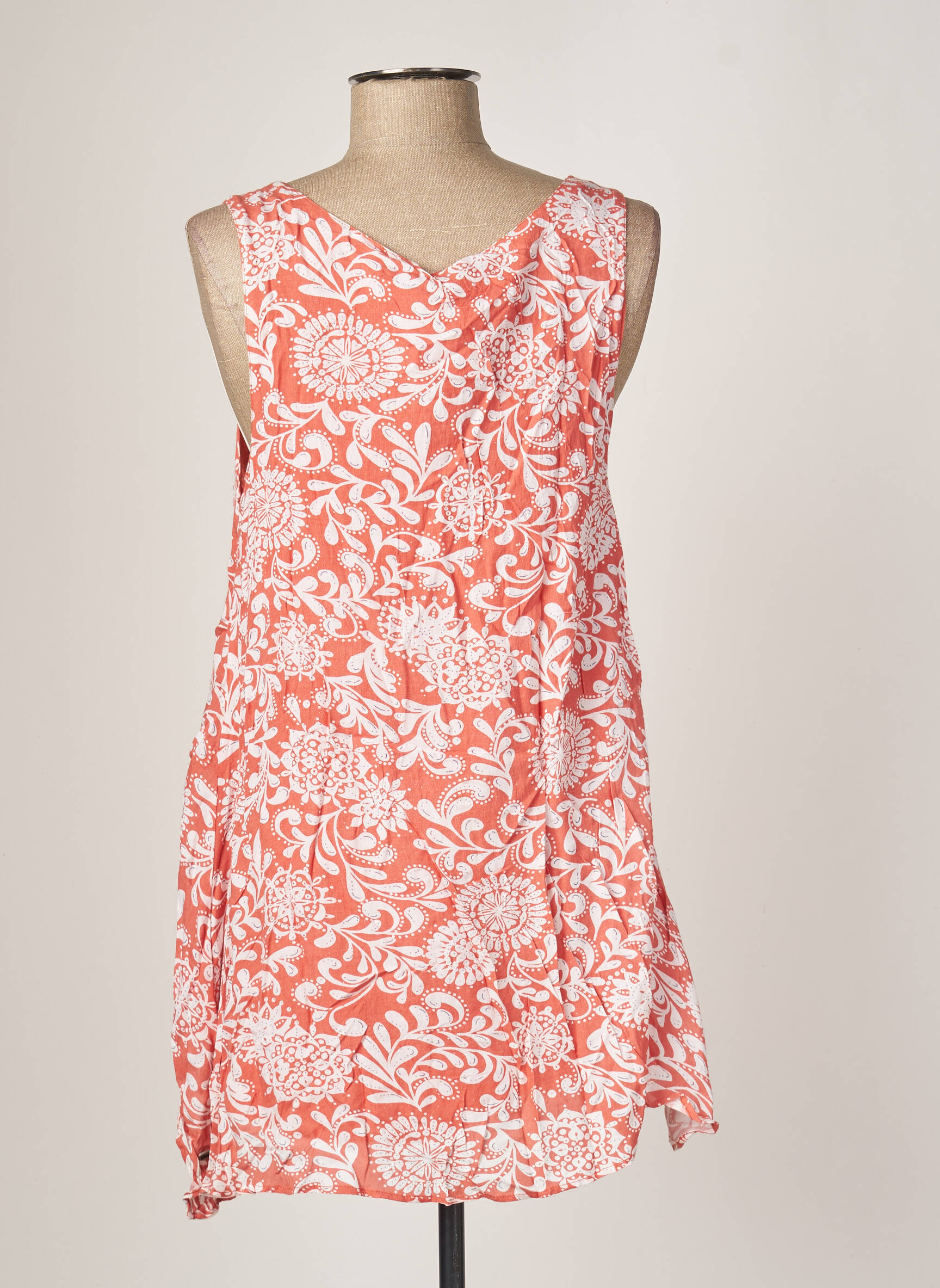 Goubi Tuniquesansmanche Femme couleur orange