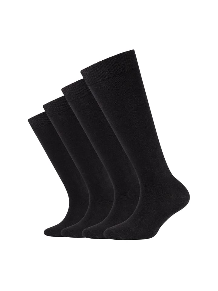 camano Kniestrümpfe 4er Pack ca-soft in Schwarz günstig kaufen