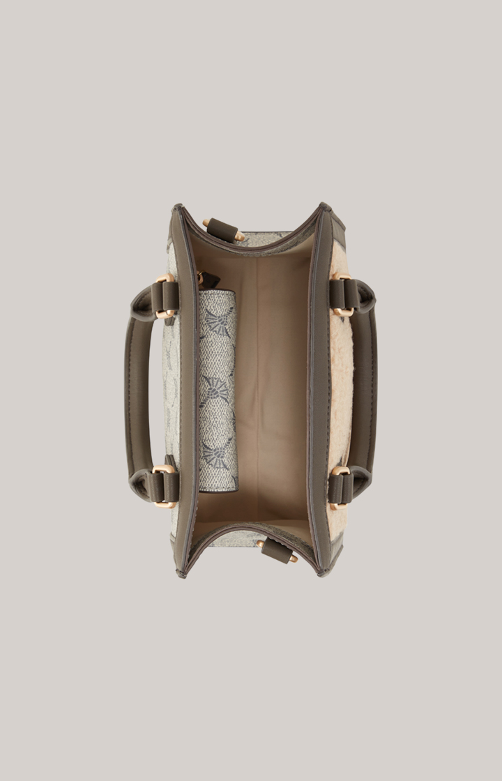 Handtasche Mazzolino Peluche Ariella in Blau/Beige
