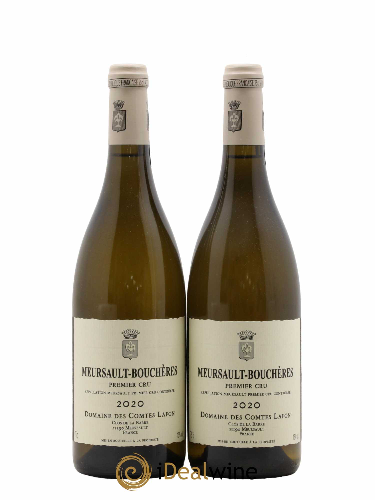 Meursault 1er Cru Bouchères Comtes Lafon (Domaine des)  2020 - Lot de 2 Bouteilles