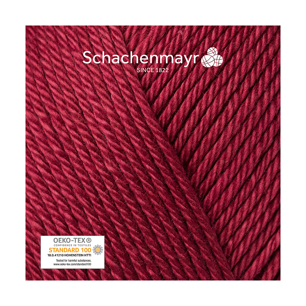 Handstrickgarne Catania, 50g Burgundrot