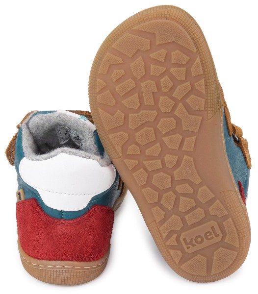 Koel bare+ ~ Kurt MidCut Klettschuh Winter + Tex ~ Petrol/Braun