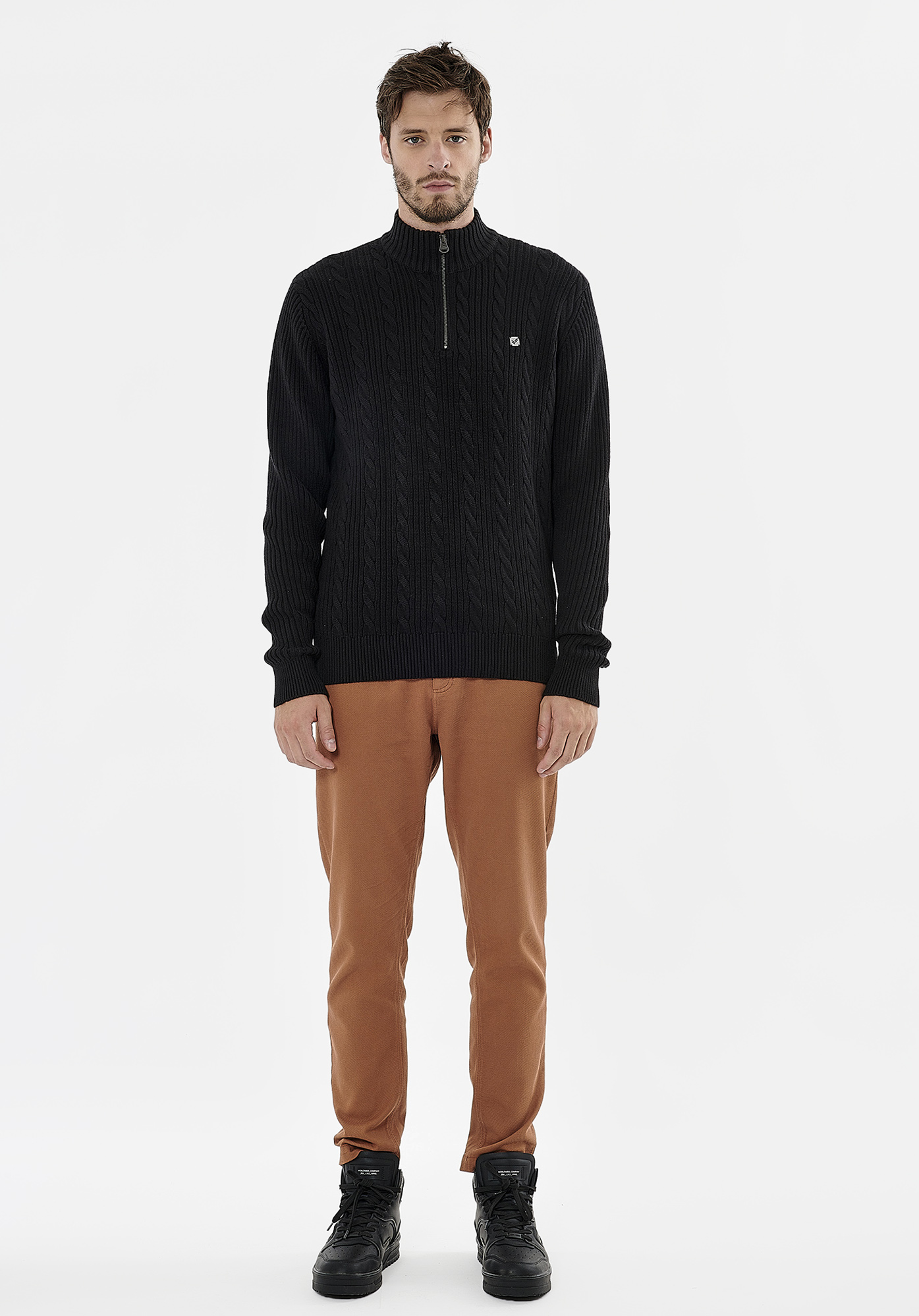 VOREX  Pull noir homme