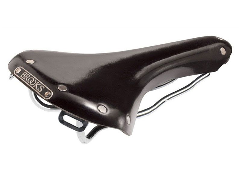 Brooks B15 Swallow Chrome Kernledersattel Uni schwarz