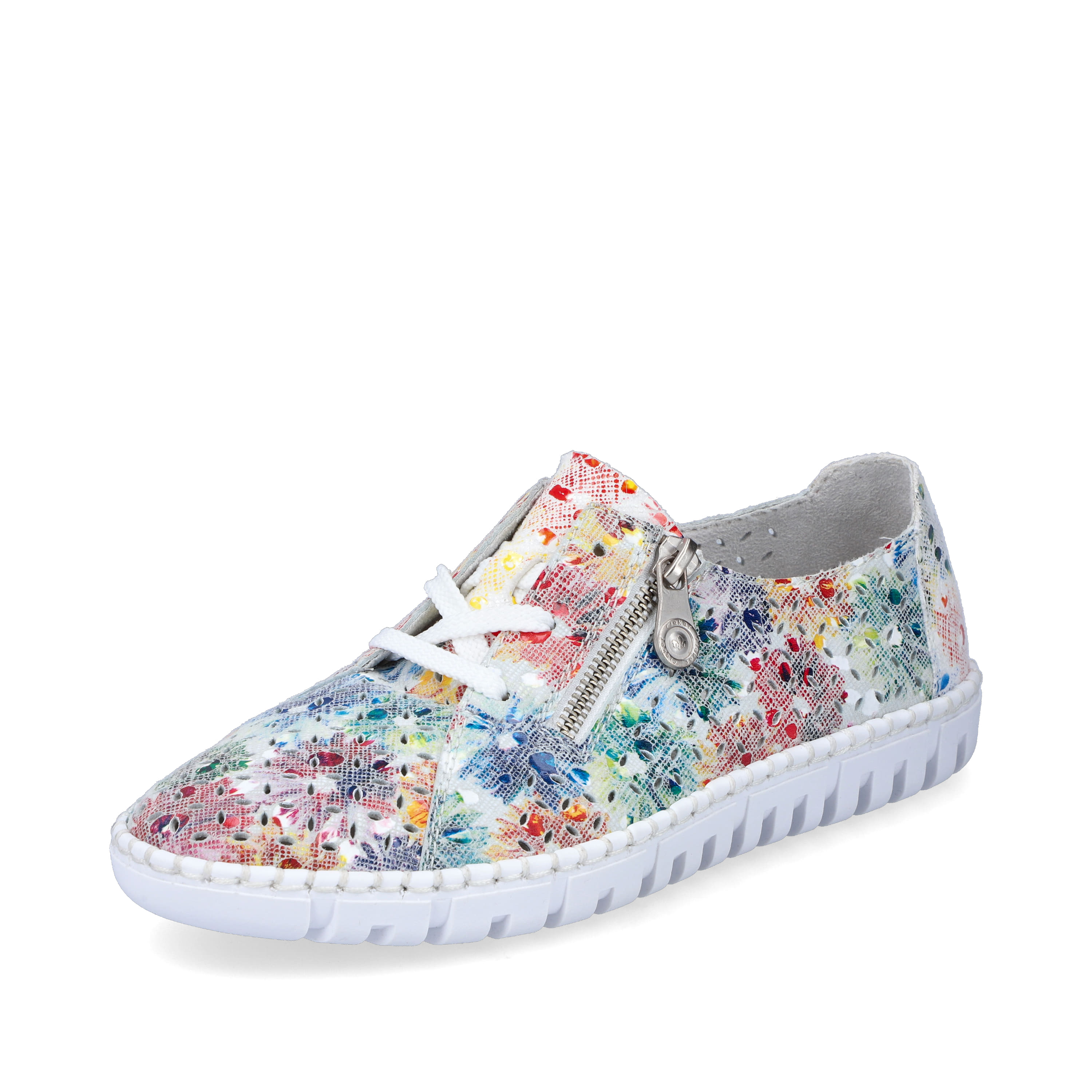 Rieker Damen Schnürschuhe geblümt