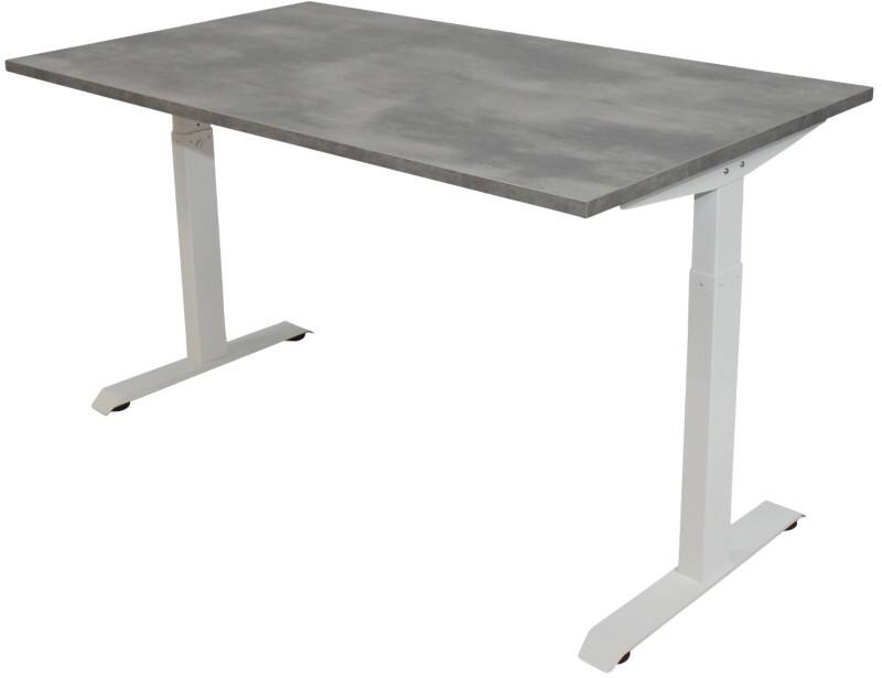 euroseats Schreibtisch Oxyd Grau, Weiß 1.200 x 800 x 840 mm