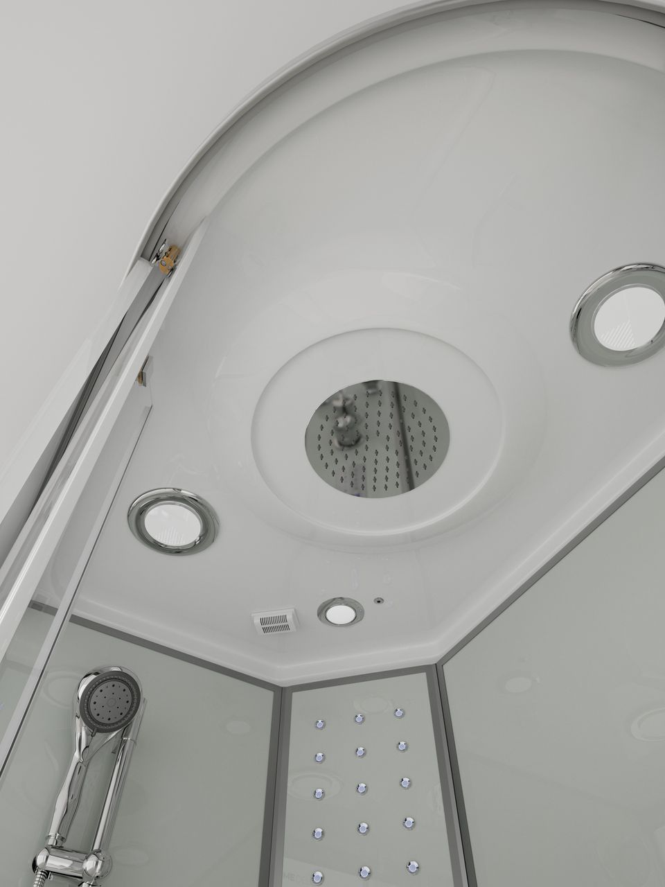 Home Deluxe Dampfdusche WHITE PEARL - 120 x 80 cm Rechts