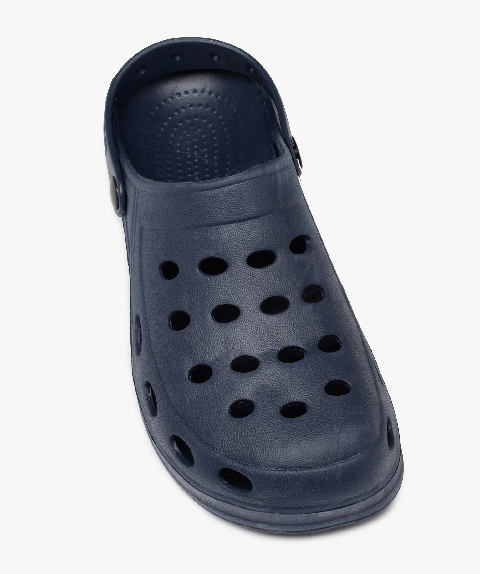 Sabots souples homme dessus uni perforé marine | GEMO