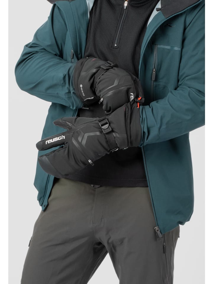Reusch 3-Finger Handschuhe Down Spirit GORE-TEX Lobster in 7702 black / silver günstig kaufen