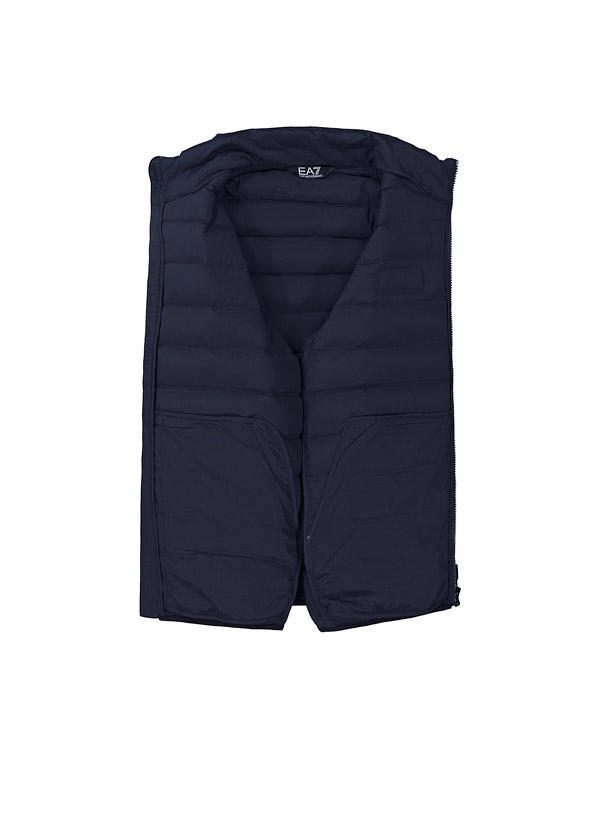 EA7, Daunenjacke, Mikrofaser, blau