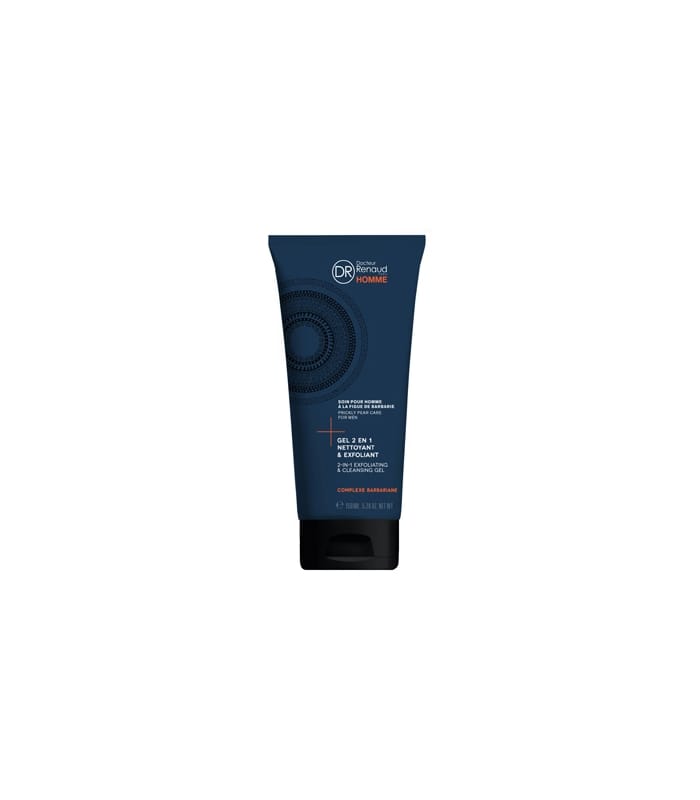 DOCTEUR RENAUD-HOMME-Gel 2 en 1 Nettoyant & Exfoliant Figue de Barbarie